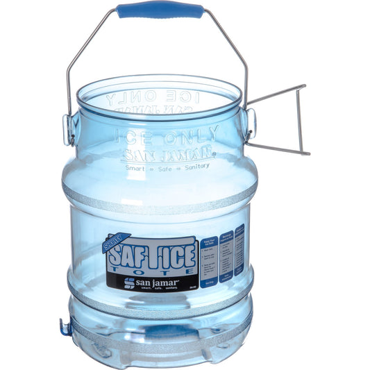 San Jamar SI6100 Blue Polycarbonate Saf-T-Ice Tote - Shorty
