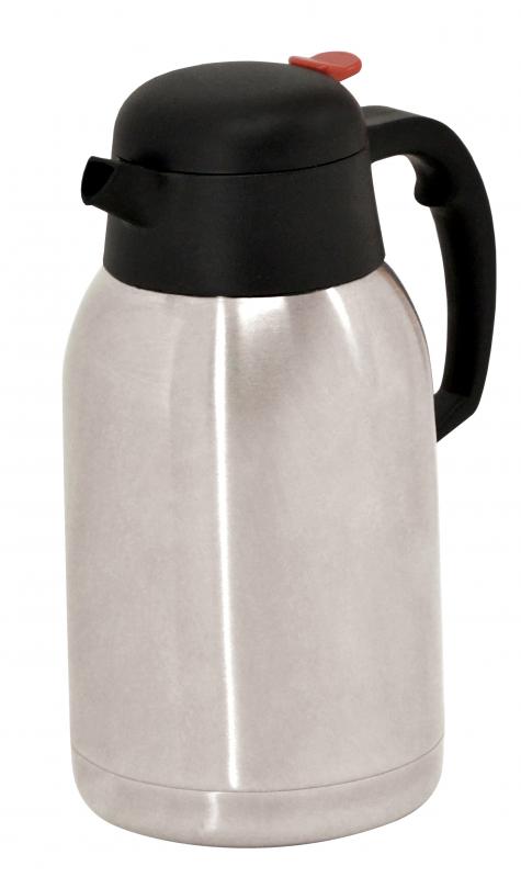 Omcan 40565 68 oz. (2 L) Double-Wall Insulated Stainless Steel Thermal Coffee Carafe