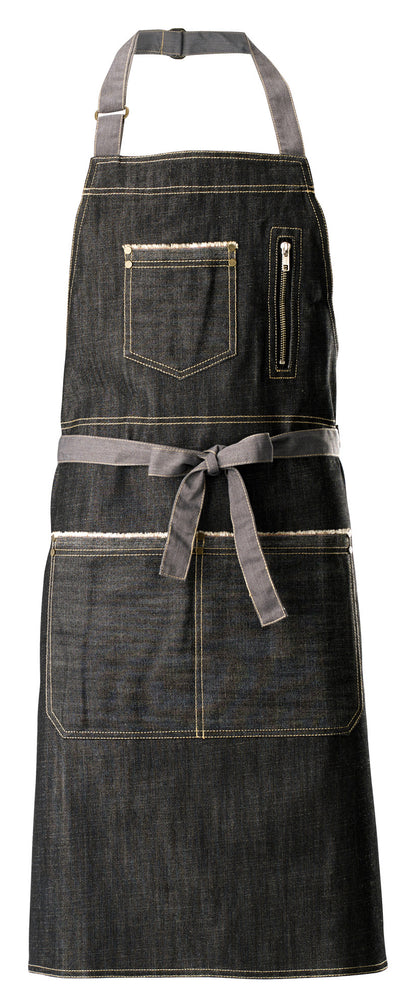 Winco BADN-3430 34.5" x 30.25" Denim Bib Apron