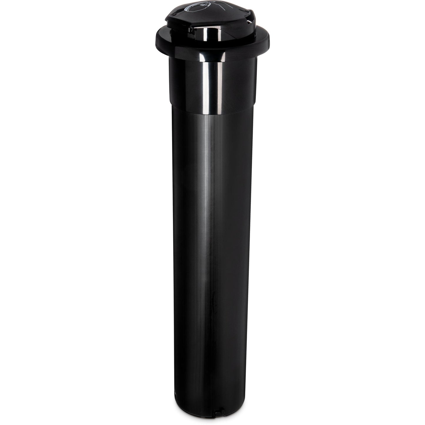 San Jamar L2200C Small Black In-counter EZ-Fit Lid Dispenser
