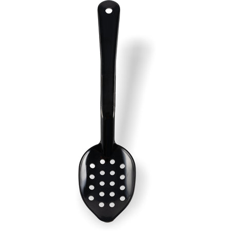 Carlisle 442603 13" Black High Heat Plastic Perforated High Heat Serving Spoon