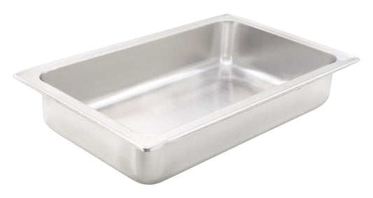 Winco C-WPF Full-size Stainless Steel Dripless Water Pan, 4" Deep