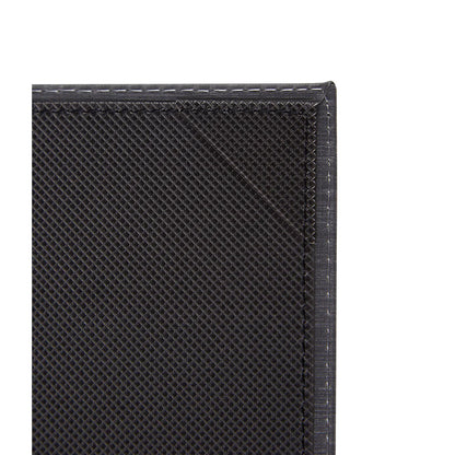 Winco LMTT-57BK Black Triple Panel Table Tent For 5 X 7" Inserts