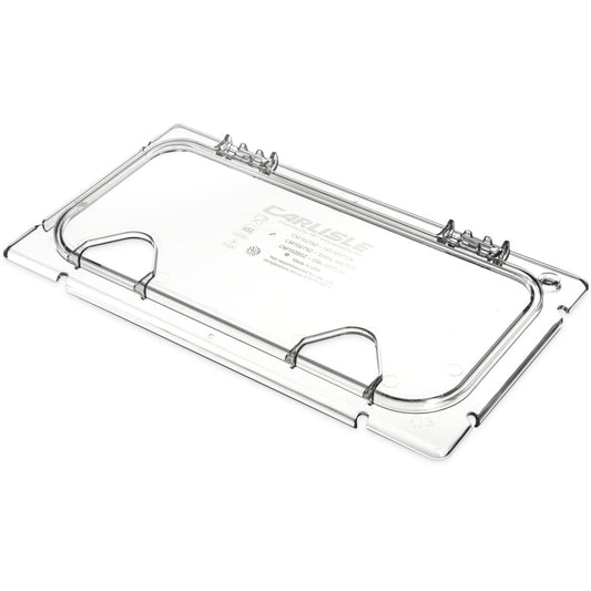Carlisle CM10280Z07 1/3 Size Clear Coldmaster EZ Access Lid with Notches