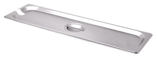 Omcan 80621 Half-Size Long Stainless Steel Slotted Steam Table Pan Cover