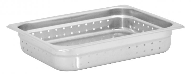 Omcan 85200 Half-size Stainless Steel 25-gauge Perforated Steam Table Pan - 2.5" Deep