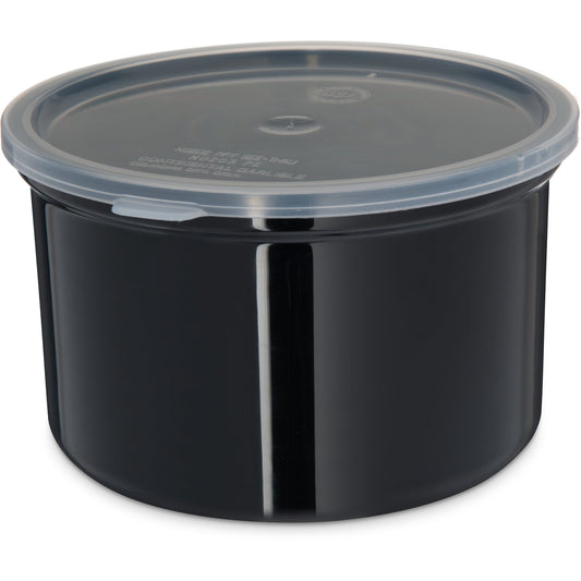 Carlisle 031603 1.5 Qt Black Classic Crock with Lid