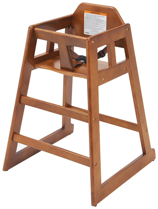 Winco CHH-104A Walnut Wood High Chair