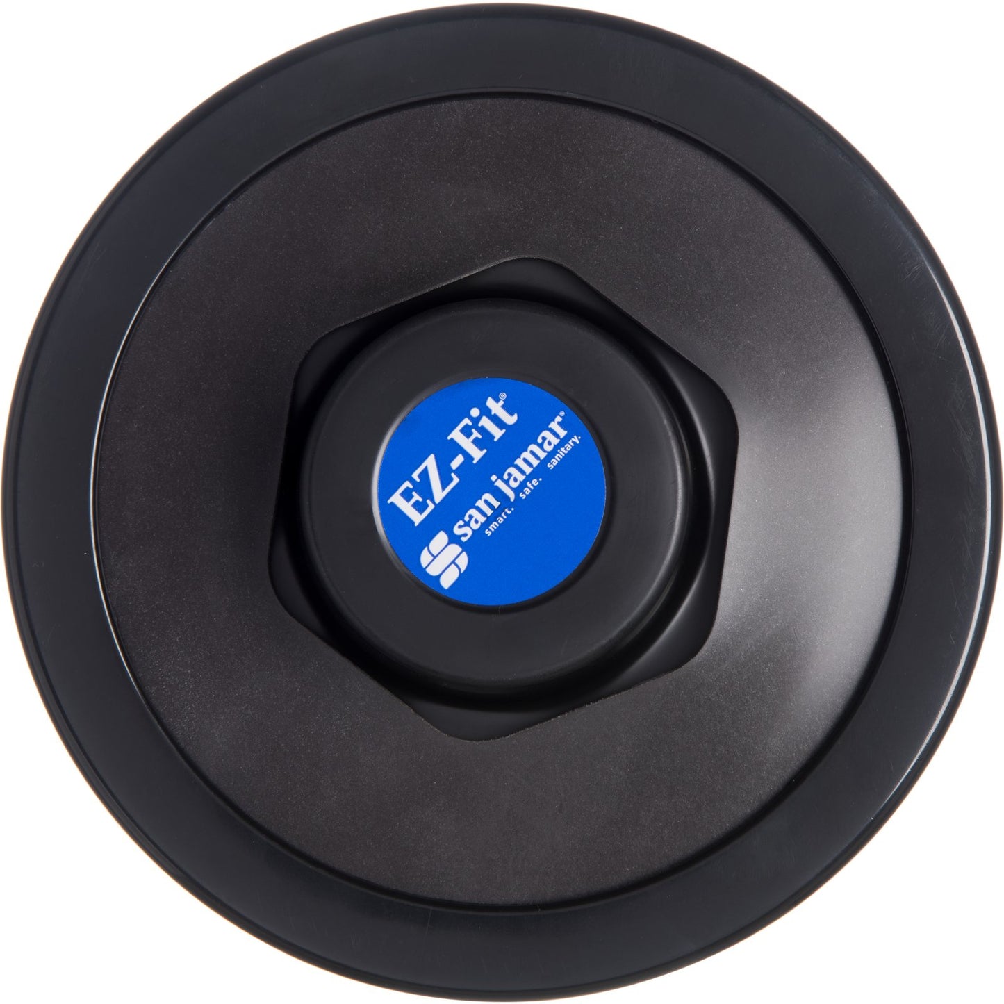 San Jamar C2410CBK 23.25" Black One-Size-Fits-All EZ-Fit Cup Dispenser with Black Gasket