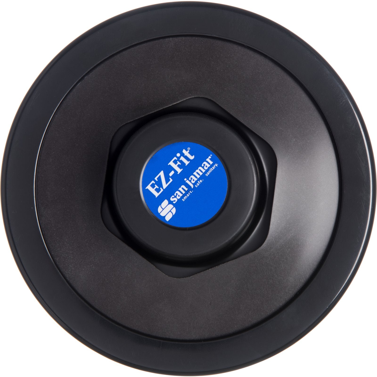 San Jamar C2410CBK 23.25" Black One-Size-Fits-All EZ-Fit Cup Dispenser with Black Gasket