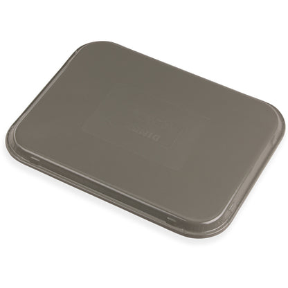 Dinex DX1089I23 14" x 18" Gray Flat Glasteel Tray