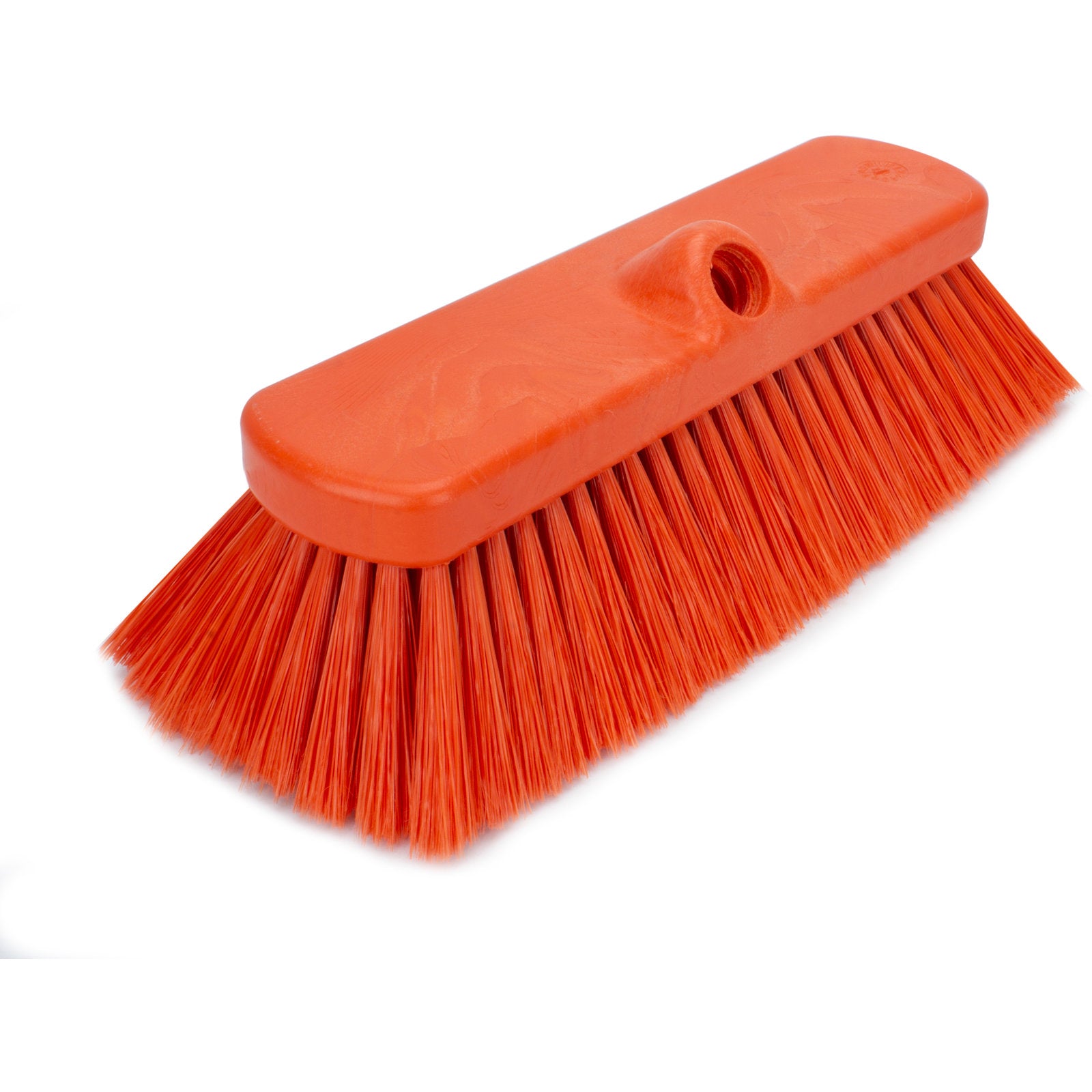 Carlisle 41278EC24 10" Orange Color Coded Flo-Thru Wall & Equipment Brush