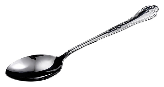 Winco LE-11 11" Stainless Steel Elegance Solid Spoon