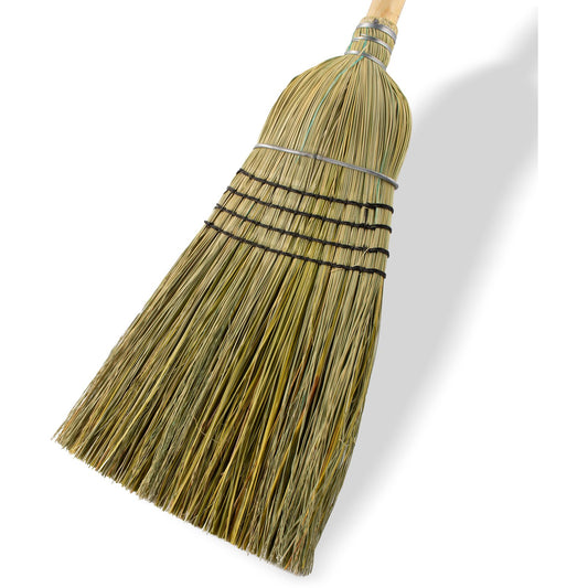 Carlisle 4135467 56" Natural Blended Corn 5-Stitch Warehouse (#30) Broom
