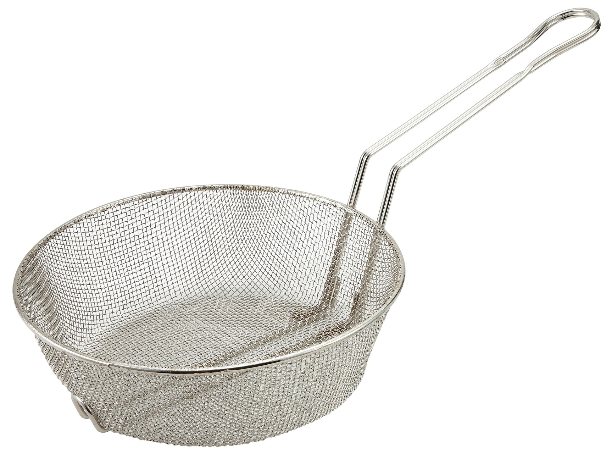 Winco MSB-08F 8" Nickel-Plated Fine Mesh Culinary Basket