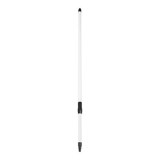 Carlisle 4102002 54" to 8' White Fiberglass Sparta Spectrum Telescopic Handle