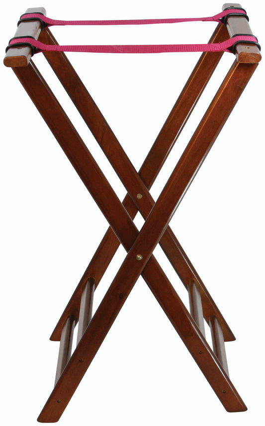 Winco TR-33W 32" Walnut Folding Tray Stand