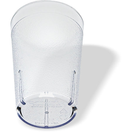 Carlisle 552607 8 oz Clear SAN Stackable Plastic Tumbler