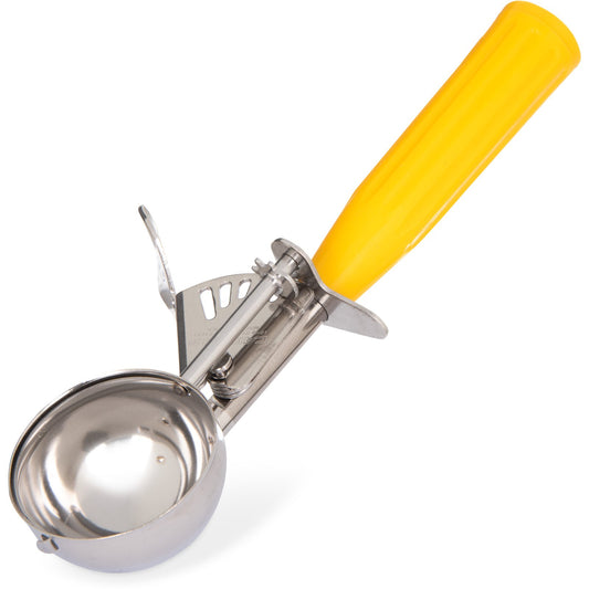 Carlisle 60300-20 2 oz #20 Yellow 18-8 Stainless Steel Disher Scoop