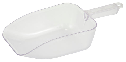 Winco PS-50 50 oz. Clear Polycarbonate Scoop