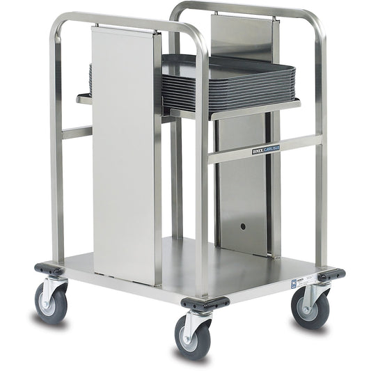 Dinex DXPIDT1S1520 150 Trays 22.45" x 22.7" x 36" Stainless Steel Open Single Stack Tray Dispenser