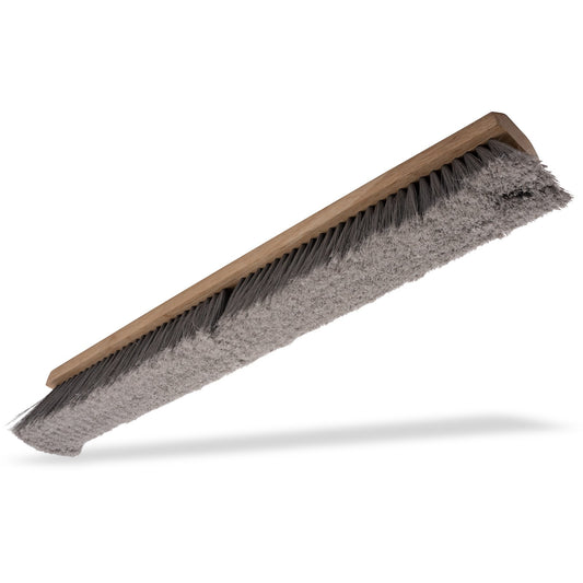 Carlisle 3621952423 24" Flo-Pac Hardwood Push Broom Head with Gray Flagged Polypropylene Bristle