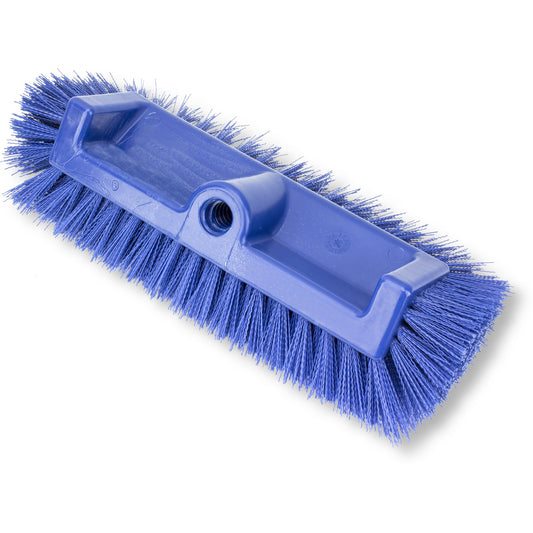 Carlisle 40422EC14 12" Blue Color Coded Mult-Level Floor Scrub Brush with End Bristles