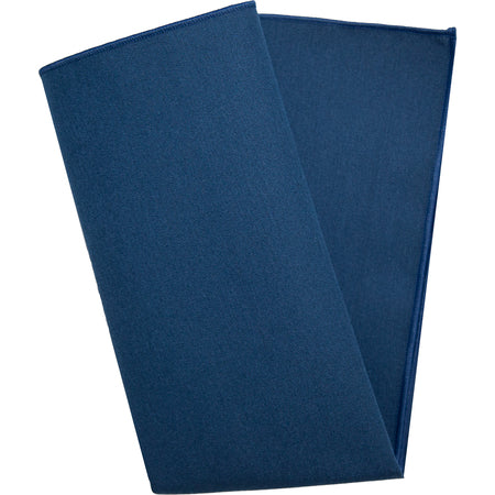 Snap Drape 54481717NM011 17" x 17" Navy Spun Poly Signature Napkin