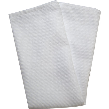 Snap Drape 54432020NH010 20" x 20" White Milan Birdseye Napkin