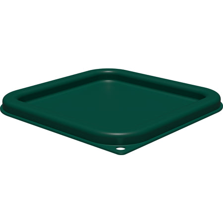 Carlisle 1197008 2 - 4 Qt Forest Green Square Proprietary Blend Food Storage Container Lid