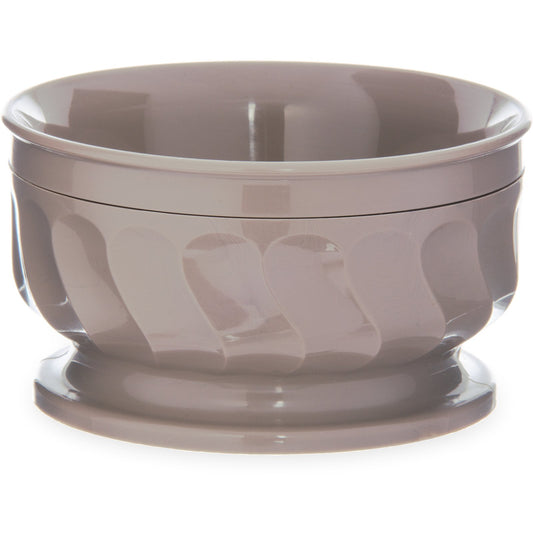 Carlisle DX330031 9 oz Latte Urethane Foam Turnbury Insulated Pedestal Based Bowl (48/cs)