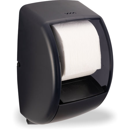 San Jamar R3500TBK Black Pearl High Impact Plastic Classic Duett Standard Bath Tissue Dispenser, 1.6" core