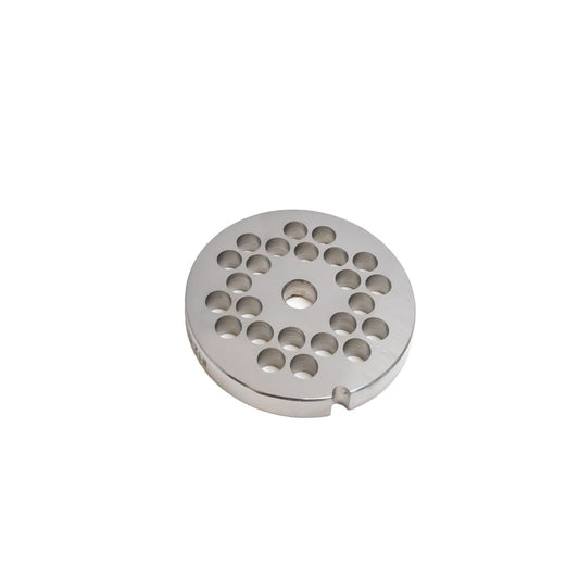 Omcan 11216 #12 One Notch/Round European Style Stainless Steel Hubless Plate, 8mm (5/16")