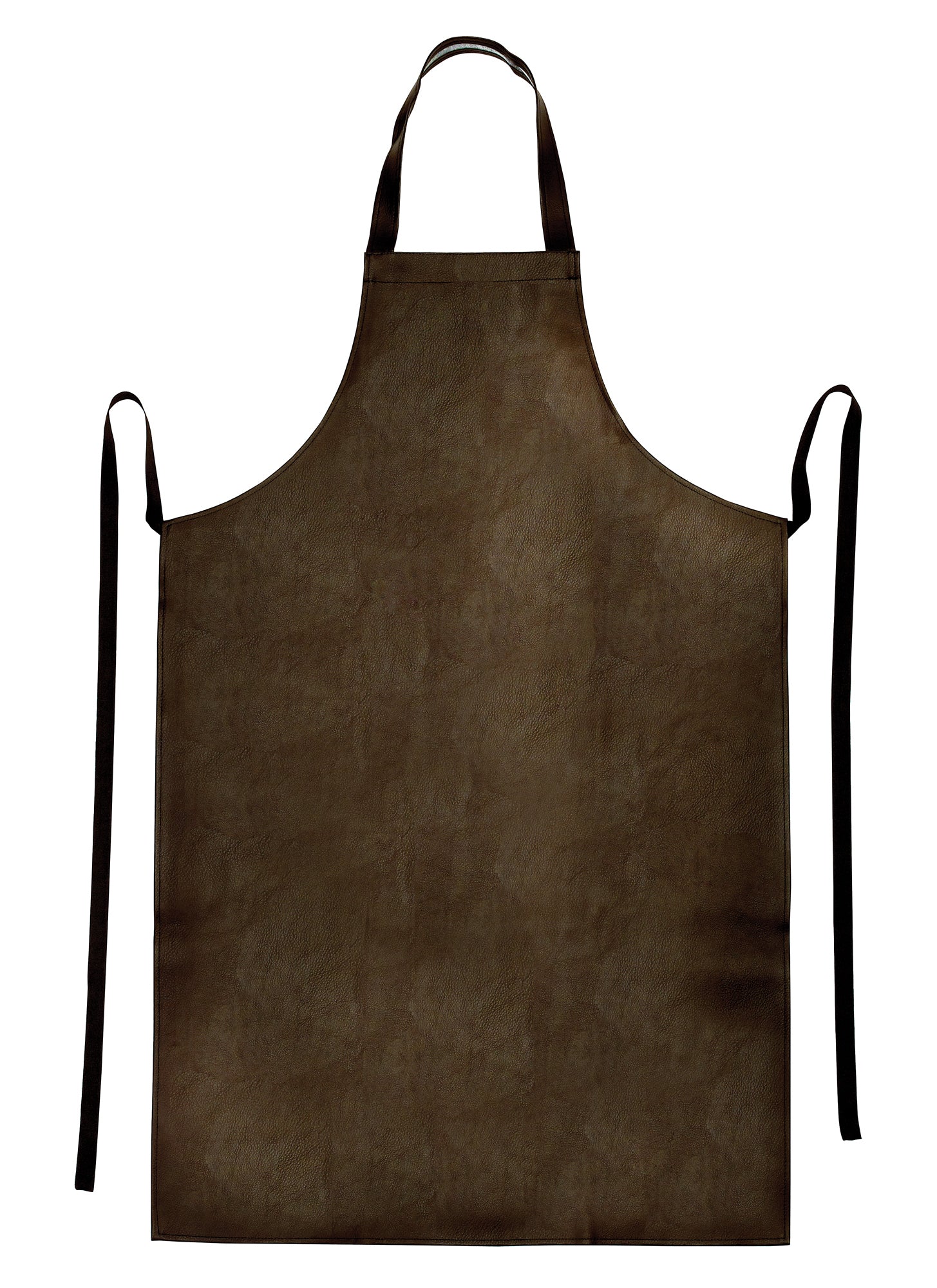 Winco BAW-2740BN 25.5"x 40" Brown Vinyl Dishwashing Apron, Heavyweight