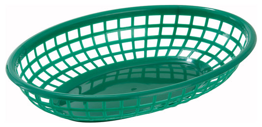 Winco PFB-10G 9-1/2" x 5" x 2" Green Fast Food Baskets
