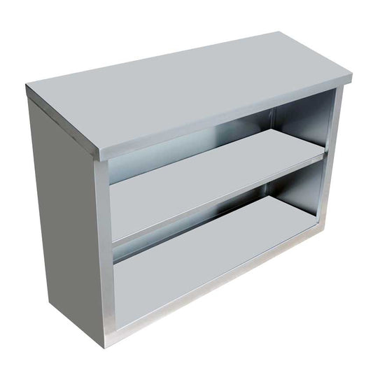 Omcan 46408 15" x 36" x 32.5" Stainless Steel Open Wall Cabinet