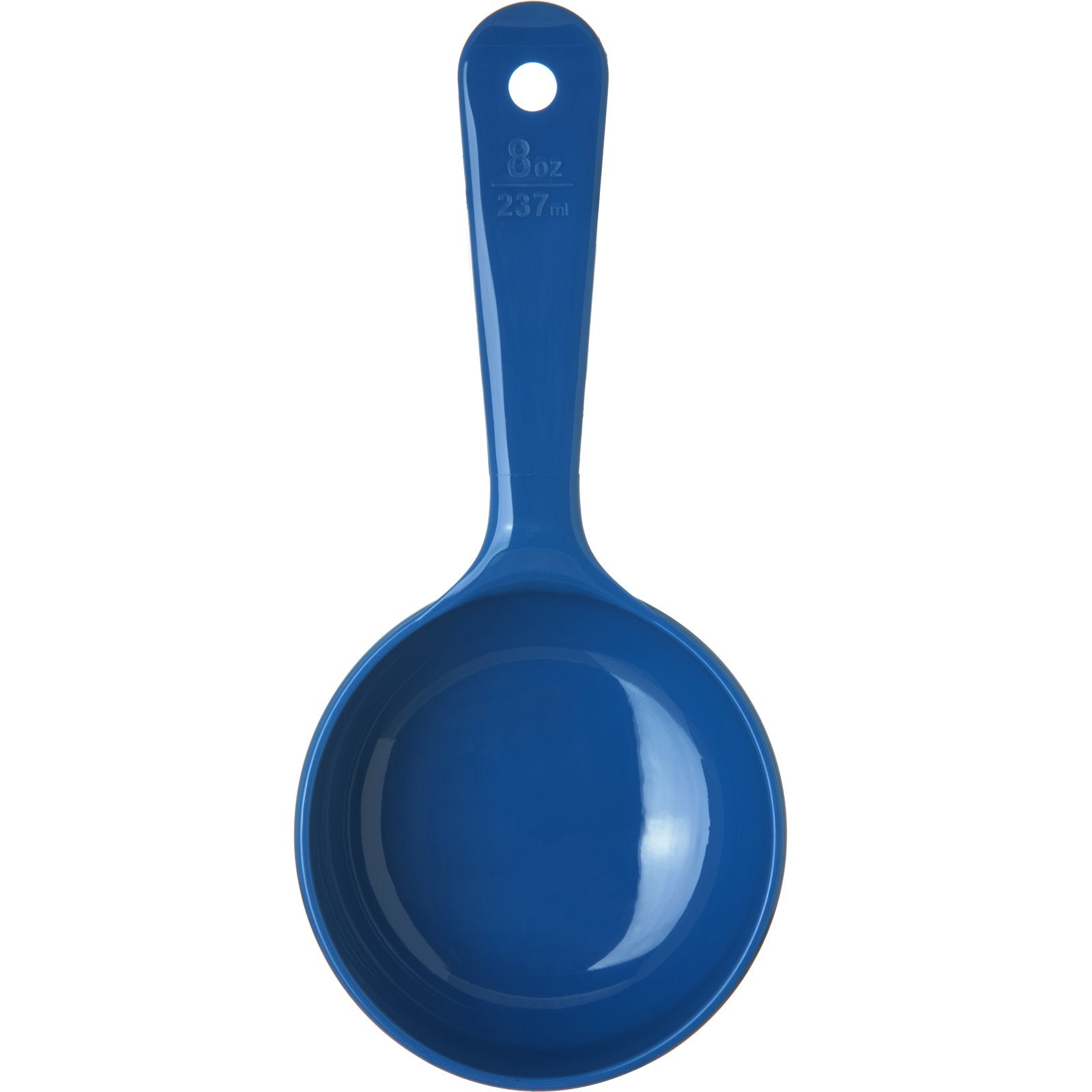 Carlisle 493114 8 oz Blue Acetal Measure Miser Solid Short Handle