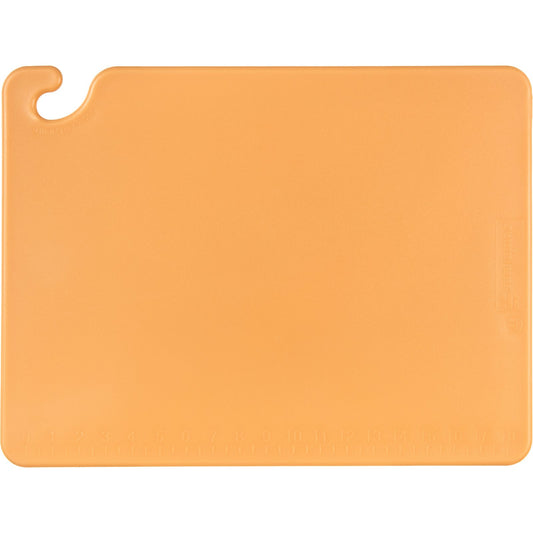 San Jamar CB152012BR 15" x 20" x 0.5" Brown Cut-N-Carry Cutting Board
