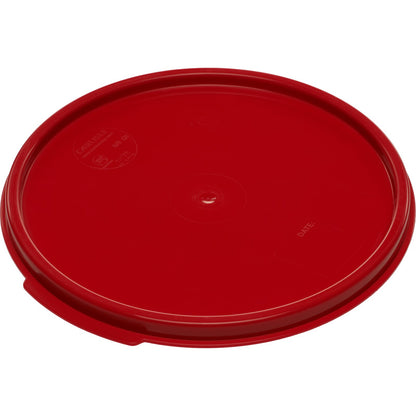 Carlisle 1077205 6 - 8 Qt Red Polypropylene StorPlus Color-Coded Food Storage Container Lid