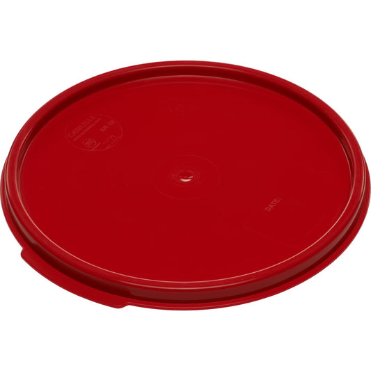 Carlisle 1077205 6 - 8 Qt Red Polypropylene StorPlus Color-Coded Food Storage Container Lid