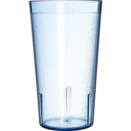 Carlisle 5212-854 12 oz Blue SAN Stackable Tumbler - Cash & Carry (12/st)