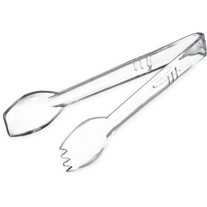Carlisle 400907 9-1/32" Clear Polycarbonate Carly Salad Tong