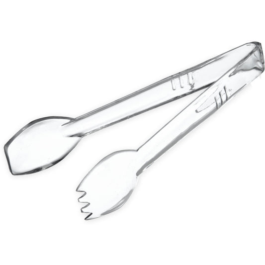 Carlisle 400907 9-1/32" Clear Polycarbonate Carly Salad Tong
