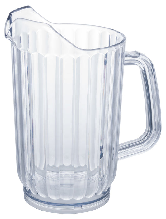 Winco WPS-32 32 oz. Clear Plastic Water Pitchers (4pcs/pack)