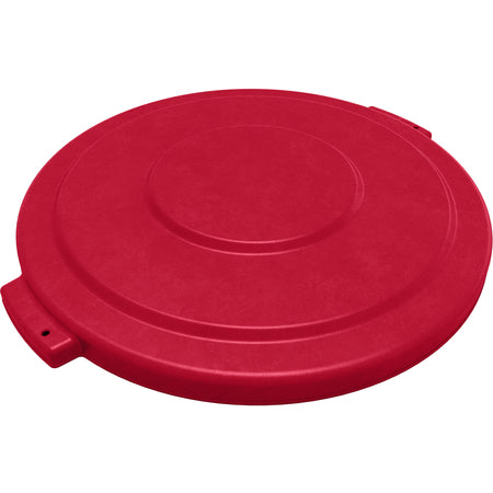 Sparta 84103305 32 Gallon Red Round Polyethylene Bronco Waste Bin Trash Container Lid