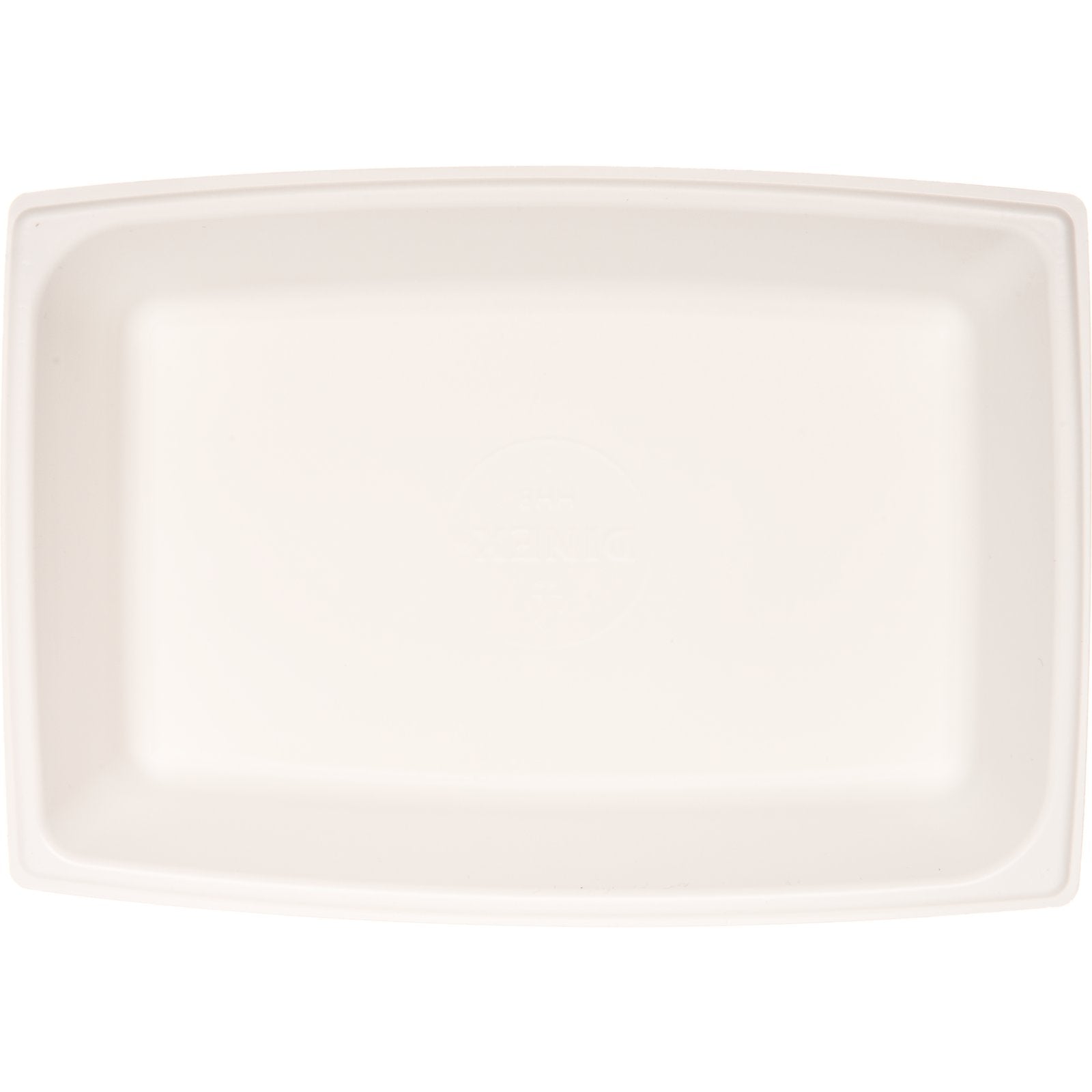 Dinex DXHH8 12 oz. White One Compartment Rectangular Entree (1000/cs)