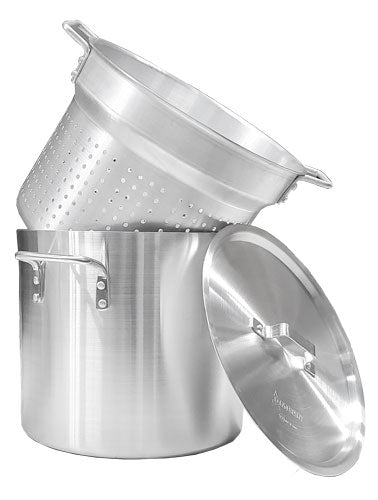 Omcan 43441 20 Qt Double Boiler with Perforated Inner Pot