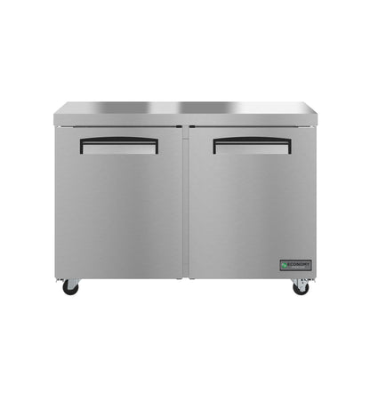 Hoshizaki EUF48A Two Section Stainless Doors Undercounter Freezer