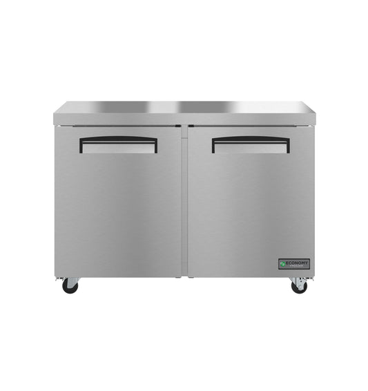 Hoshizaki EUF48A Two Section Stainless Doors Undercounter Freezer