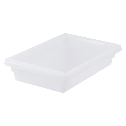 Winco PFHW-3 12" x 18" x 3" White Polypropylene Food Storage Box